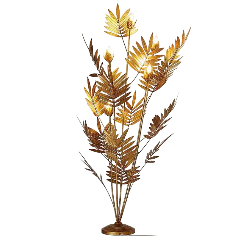 Торшер Palm Leaves Gold Las Palmas Floor Lamp Золотой Торшер Palm Leaves Gold Las Palmas Floor Lamp Золотой в Челябинске | Loft Concept