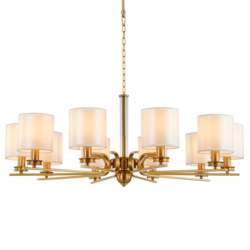 Люстра Armel Chandelier 94 Бронза Прозрачный Белый Люстра Armel Chandelier 94 Бронза Прозрачный Белый в Челябинске | Loft Concept