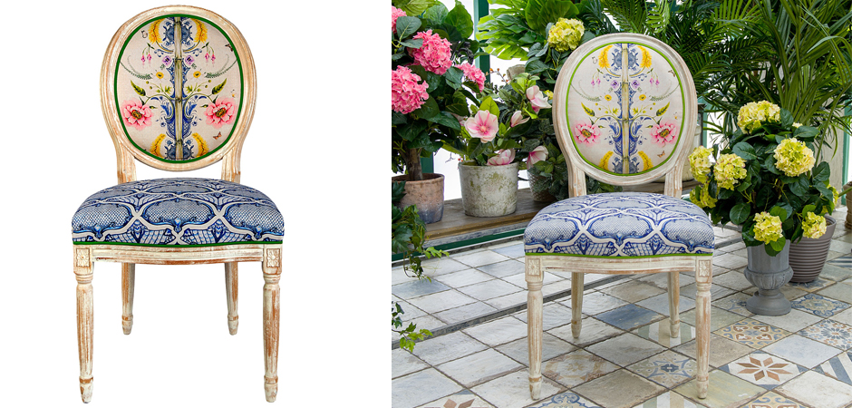 Стул Blue Flower Waltz Stool Стул Blue Flower Waltz Stool - Loft-Concept в Челябинске