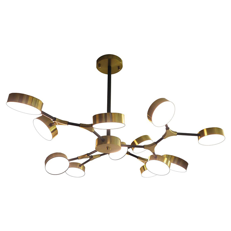 Люстра Maelys Chandelier 12 Белый Золотой Люстра Maelys Chandelier 12 Белый Золотой в Челябинске | Loft Concept