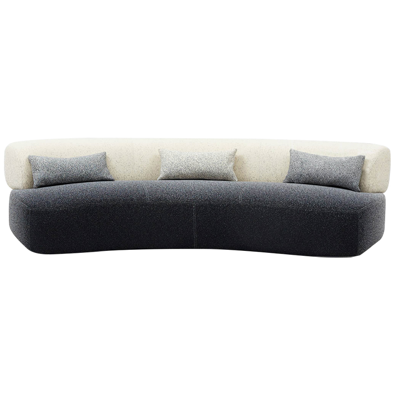 Диван Gradient Grey Beige Sofa Серый Молочный в Челябинске | Loft Concept 