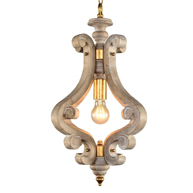 Подвесной светильник Santu Provence Hanging lamp Бежево-серый Подвесной светильник Santu Provence Hanging lamp Бежево-серый в Челябинске | Loft Concept