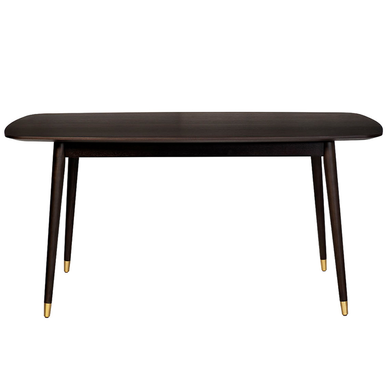 Обеденный стол Mateo Rectangle Dinner Table Коричневый Золотой Обеденный стол Mateo Rectangle Dinner Table Коричневый Золотой в Челябинске | Loft Concept