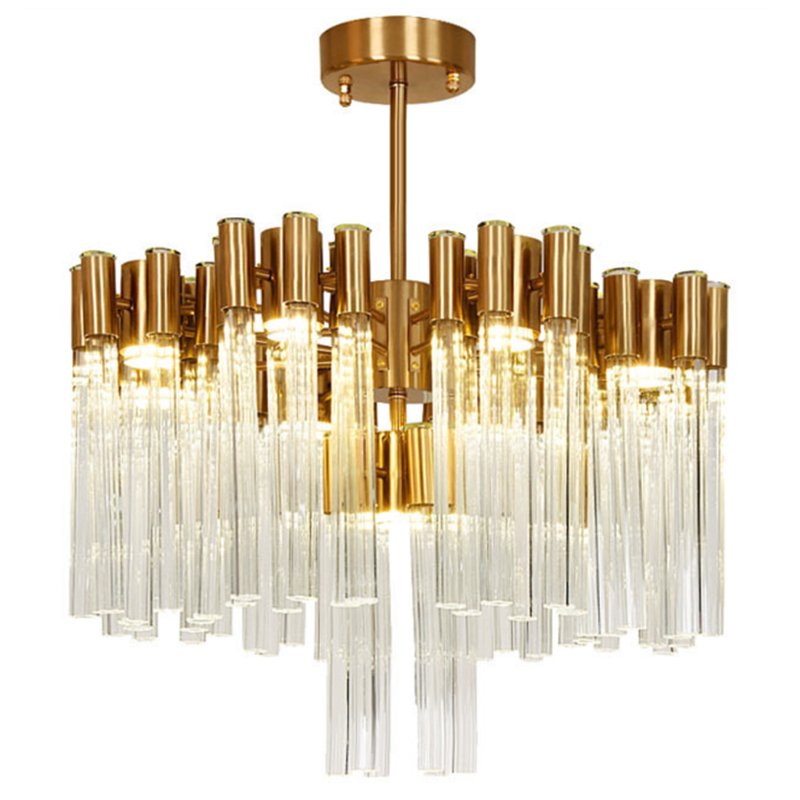 Люстра Contemporary chandelier crystal brass 65 Глянцевое золото Прозрачное Стекло Люстра Contemporary chandelier crystal brass 65 Глянцевое золото Прозрачное Стекло в Челябинске | Loft Concept