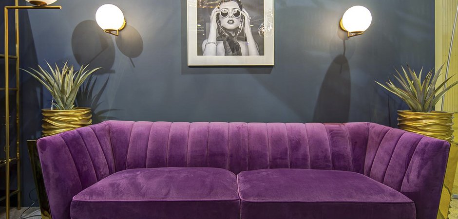 Диван Art Deco Purple Sofa Диван Art Deco Purple Sofa - Loft-Concept в Челябинске