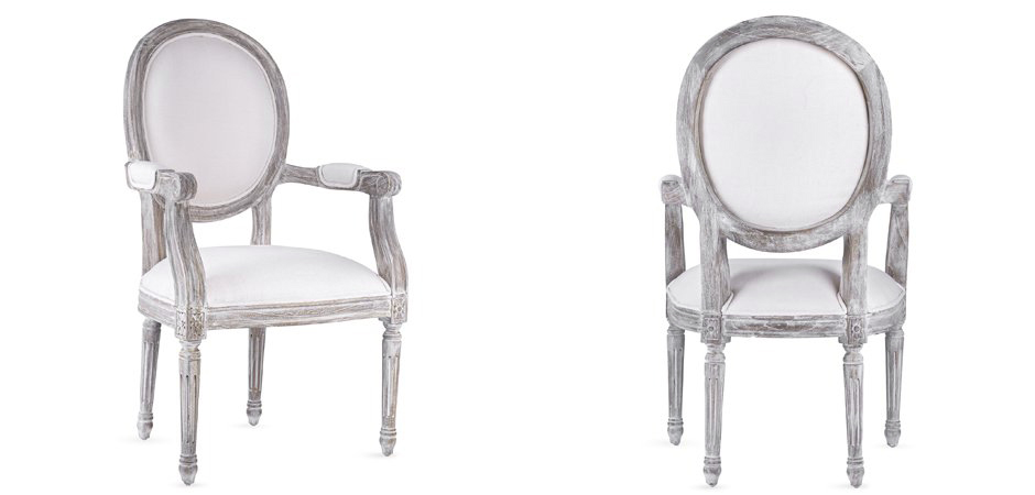 Стул REGENCY MEDALLION ARMCHAIR Avory Linen Стул REGENCY MEDALLION ARMCHAIR Avory Linen - Loft-Concept в Челябинске