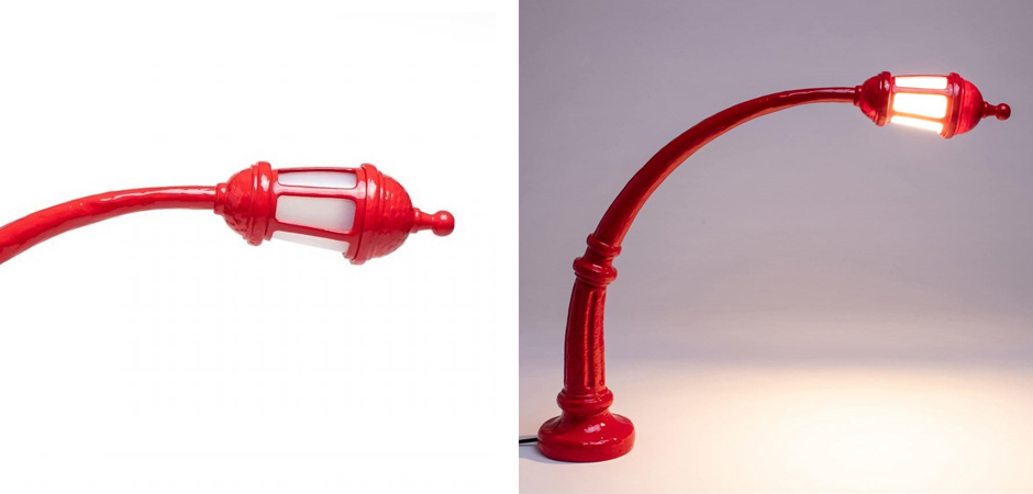 Настольная лампа Seletti Street Lamp Red Настольная лампа Seletti Street Lamp Red - Loft-Concept в Челябинске