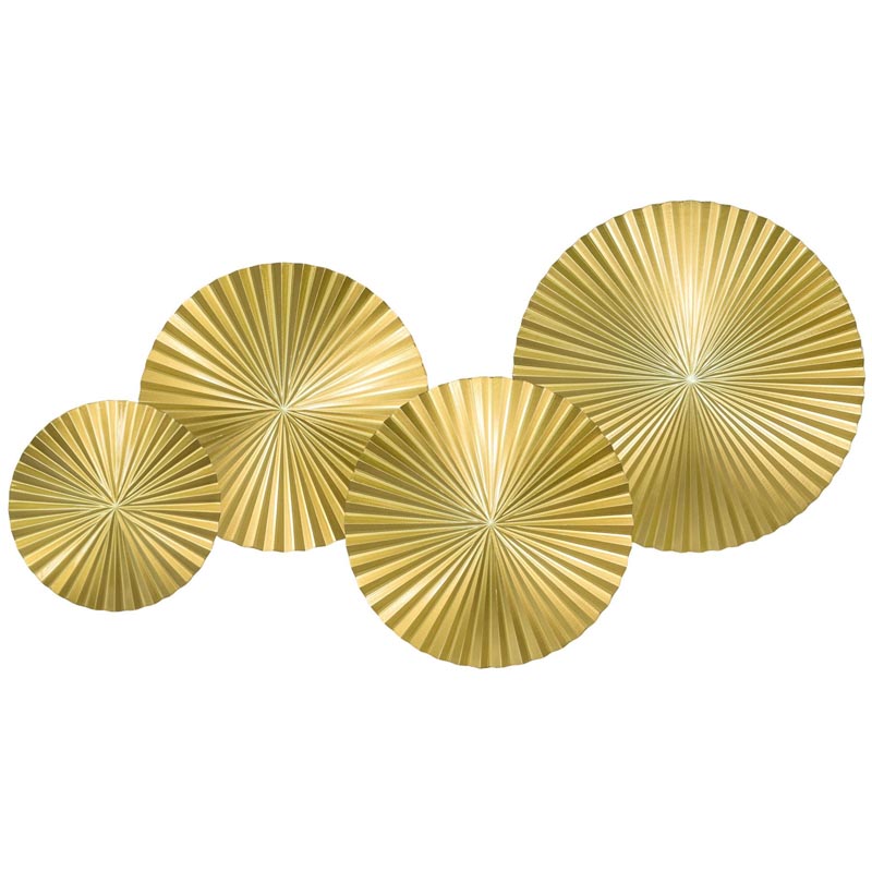 Арт-объект Apollo Gold Wall Plaque Disc 4 Золотой Арт-объект Apollo Gold Wall Plaque Disc 4 Золотой в Челябинске | Loft Concept