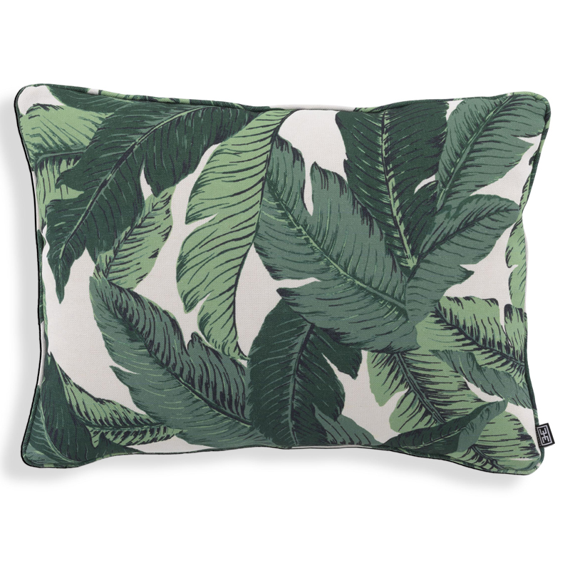 Подушка Eichholtz Pillow Mustique s Белый Зеленый Подушка Eichholtz Pillow Mustique s Белый Зеленый в Челябинске | Loft Concept