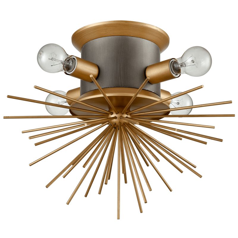Потолочный светильник Hedgehog Brass Chandelier Латунь Потолочный светильник Hedgehog Brass Chandelier Латунь в Челябинске | Loft Concept