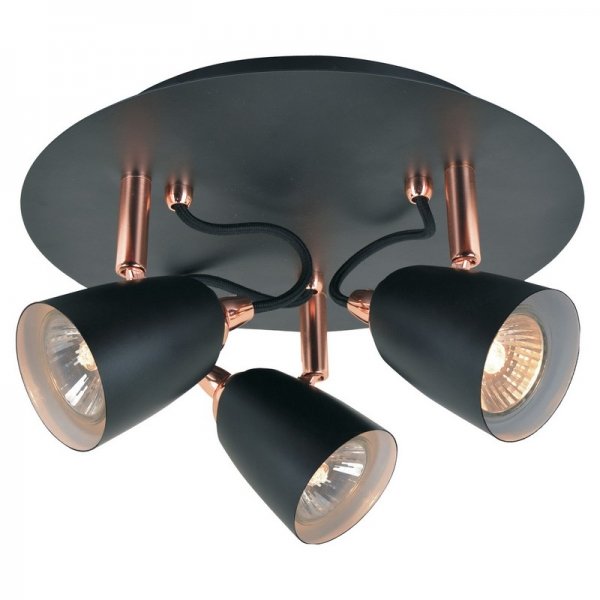 Спот Copper Spot 3 Черный Спот Copper Spot 3 Черный в Челябинске | Loft Concept