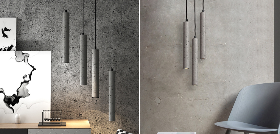 Подвесной светильник Concrete Pipe Подвесной светильник Concrete Pipe - Loft-Concept в Челябинске