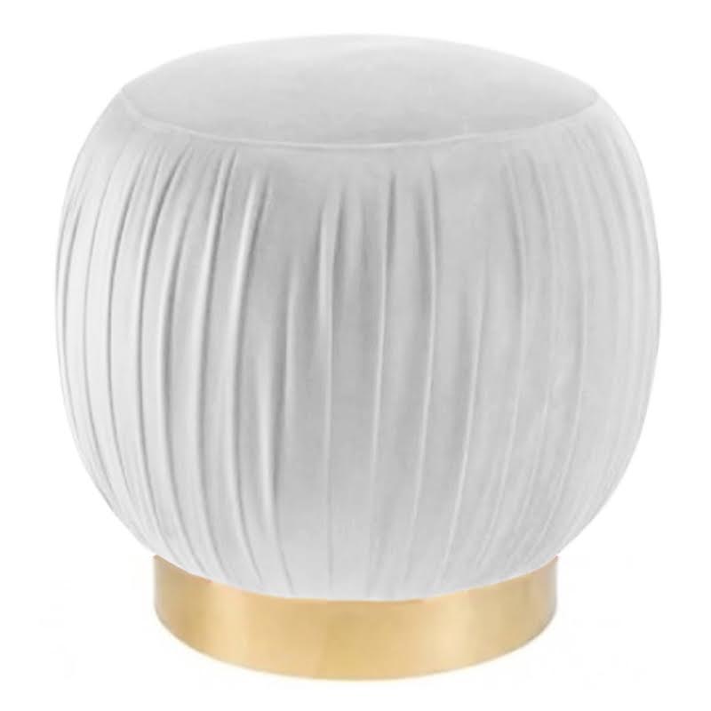 Оттоманка Art Deco Turban white Золотой Оттоманка Art Deco Turban white Золотой в Челябинске | Loft Concept