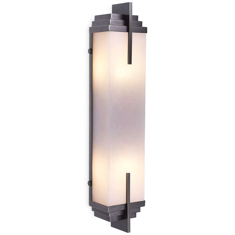 Бра Eichholtz Wall Lamp Harman Bronze Темная бронза Белое матовое стекло Бра Eichholtz Wall Lamp Harman Bronze Темная бронза Белое матовое стекло в Челябинске | Loft Concept