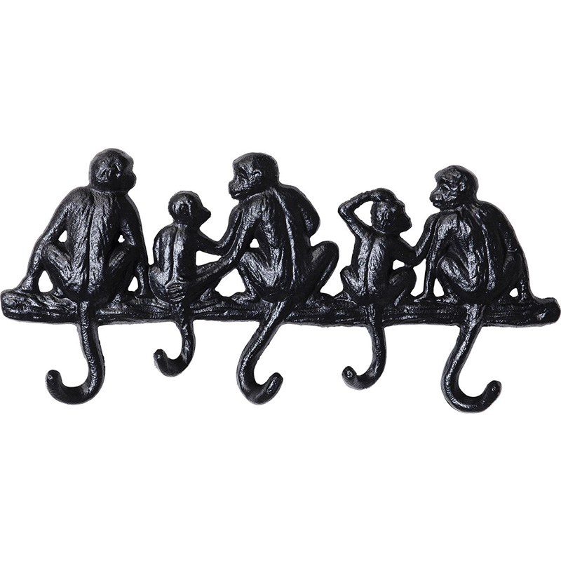 Настенная вешалка Monkey Family S Черный Настенная вешалка Monkey Family S Черный в Челябинске | Loft Concept