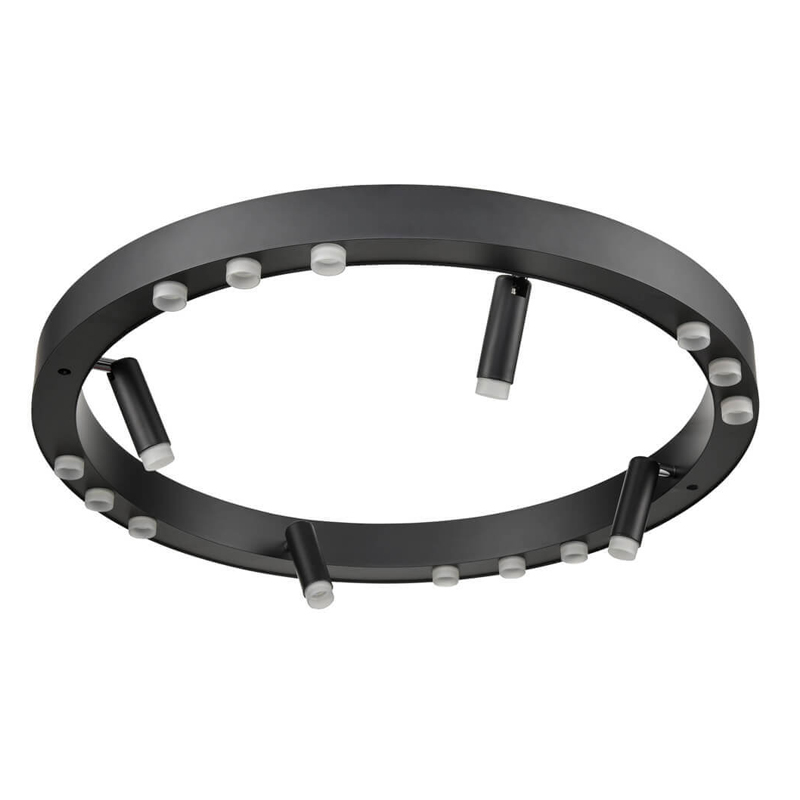 Потолочный светильник Rigor & Conciseness Lighting Black Disk Белый Черный Потолочный светильник Rigor & Conciseness Lighting Black Disk Белый Черный в Челябинске | Loft Concept