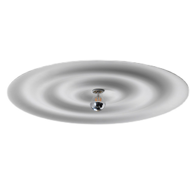 Потолочный светильник круглый Round Plate Белый Потолочный светильник круглый Round Plate Белый в Челябинске | Loft Concept