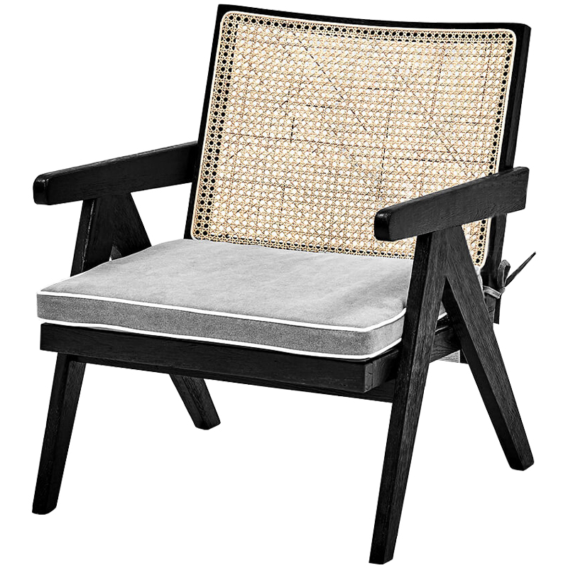 Кресло Leda Chair Черный Бежевый Серый Кресло Leda Chair Черный Бежевый Серый в Челябинске | Loft Concept