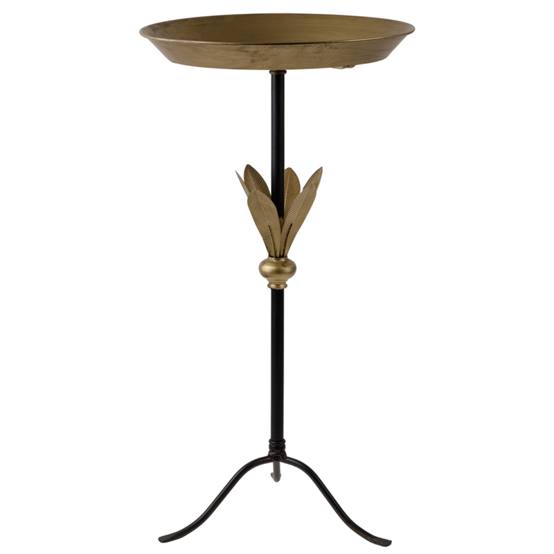 Приставной стол Leaves Side Table Золотой Черный Приставной стол Leaves Side Table Золотой Черный в Челябинске | Loft Concept
