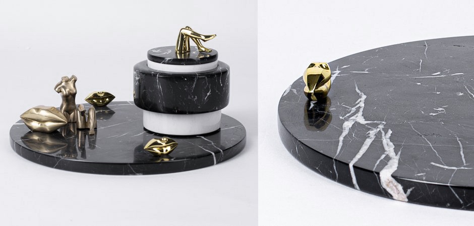 Поднос ACOLYTE ENTERTAINING PLATTER MARBLE & BRONZE Поднос ACOLYTE ENTERTAINING PLATTER MARBLE & BRONZE - Loft-Concept в Челябинске