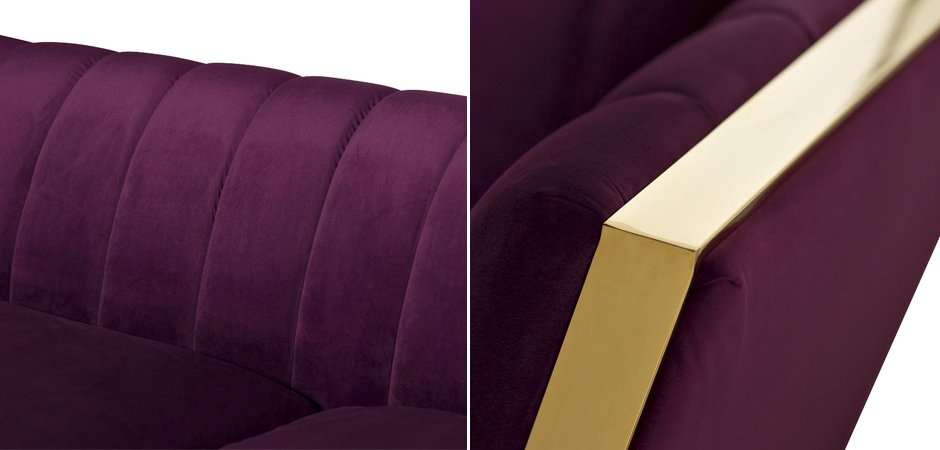 Диван Art Deco Purple Sofa - фото №1