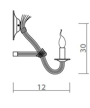 Бра Loft Rope Candle Bra Бра Loft Rope Candle Bra в Челябинске