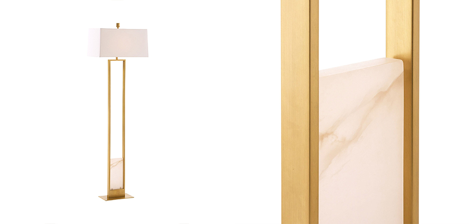 Торшер Arteriors MARKHAM FLOOR LAMP Brass Торшер Arteriors MARKHAM FLOOR LAMP Brass - Loft-Concept в Челябинске