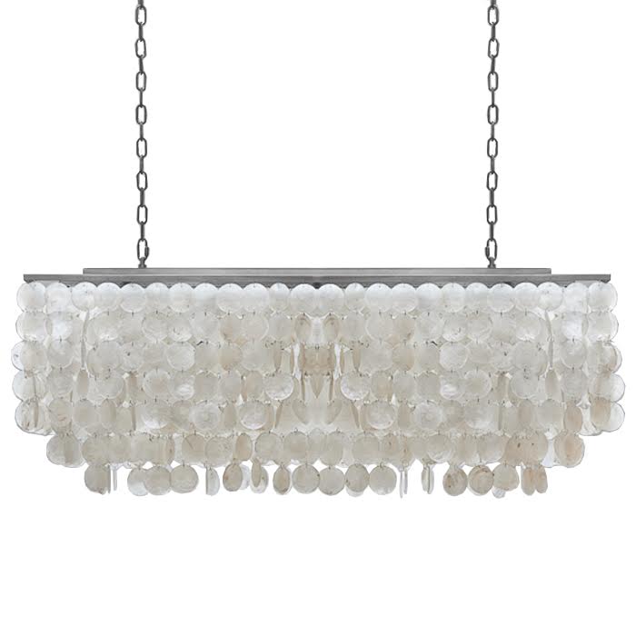 Люстра rectangle SHELL Chandelier 2 cascades Белый Люстра rectangle SHELL Chandelier 2 cascades Белый в Челябинске | Loft Concept