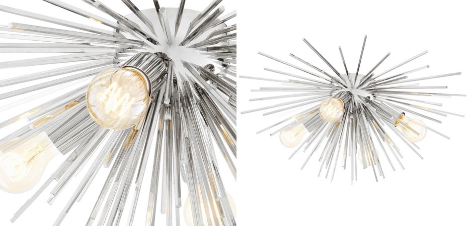 Потолочный светильник Ceiling Lamp Boivin Nickel Потолочный светильник Ceiling Lamp Boivin Nickel - Loft-Concept в Челябинске