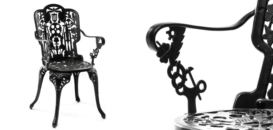 Стул Seletti Industry Collection ALUMINIUM ARMCHAIR – BLACK Стул Seletti Industry Collection ALUMINIUM ARMCHAIR – BLACK - Loft-Concept в Челябинске