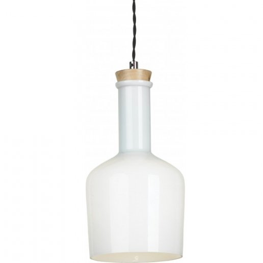 Подвесной светильник Glass Bottle Light 2 Белый Подвесной светильник Glass Bottle Light 2 Белый в Челябинске | Loft Concept