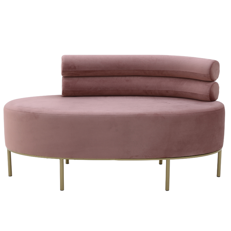 Кушетка Fening Lounge Pink Розовый Золотой Кушетка Fening Lounge Pink Розовый Золотой в Челябинске | Loft Concept