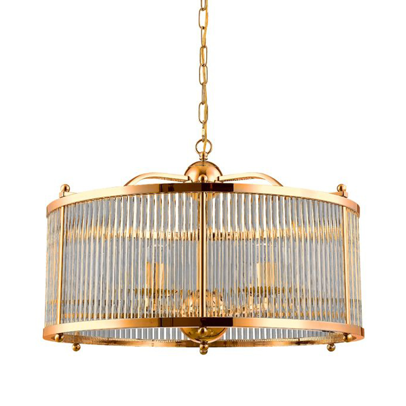 Люстра Gorden Gold Chandelier Золотой Прозрачное Стекло Люстра Gorden Gold Chandelier Золотой Прозрачное Стекло в Челябинске | Loft Concept