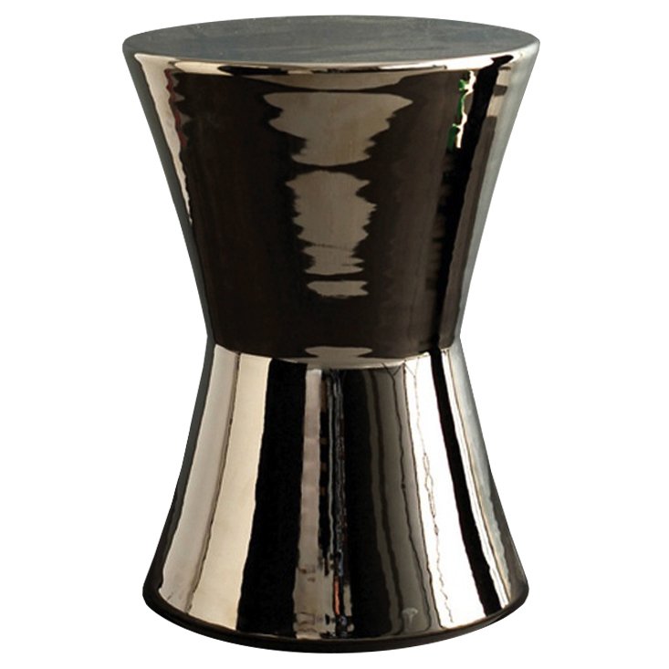 Керамический табурет Silvered Stool - Cone Серебряный в Челябинске | Loft Concept 