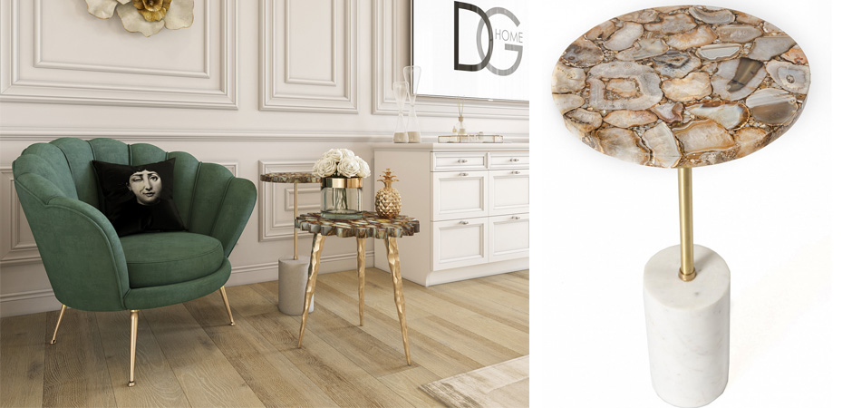 Приставной столик Agate & Marble Приставной столик Agate & Marble - Loft-Concept в Челябинске