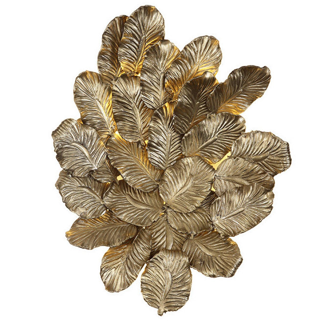 Бра Golden Leaves Bra Золотой в Челябинске | Loft Concept 