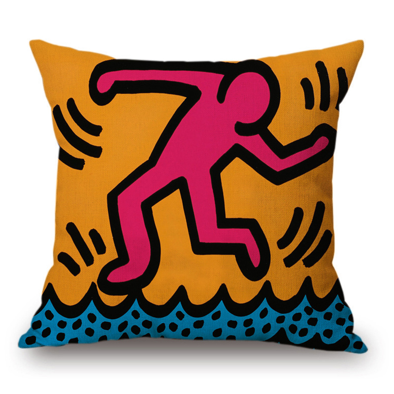 Подушка Keith Haring 4 Мульти Подушка Keith Haring 4 Мульти в Челябинске | Loft Concept
