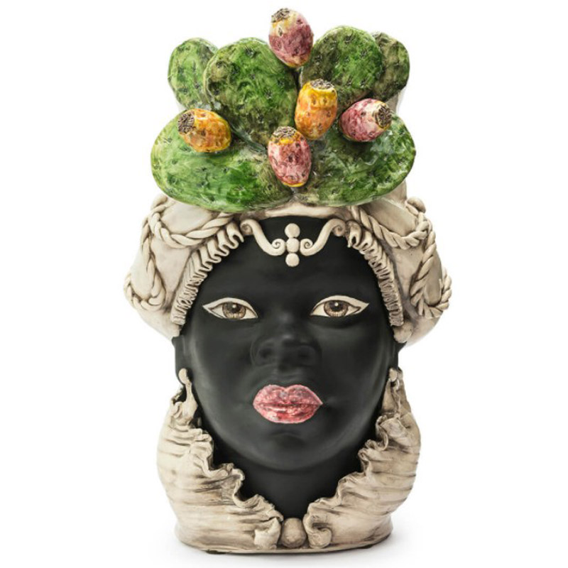 Ваза VASE MORO LADY FICO BIG Черный Мульти Ваза VASE MORO LADY FICO BIG Черный Мульти в Челябинске | Loft Concept