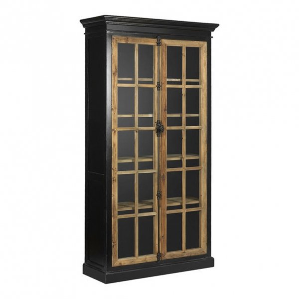 Шкаф-витрина Holland Rack Черный Шкаф-витрина Holland Rack Черный в Челябинске | Loft Concept