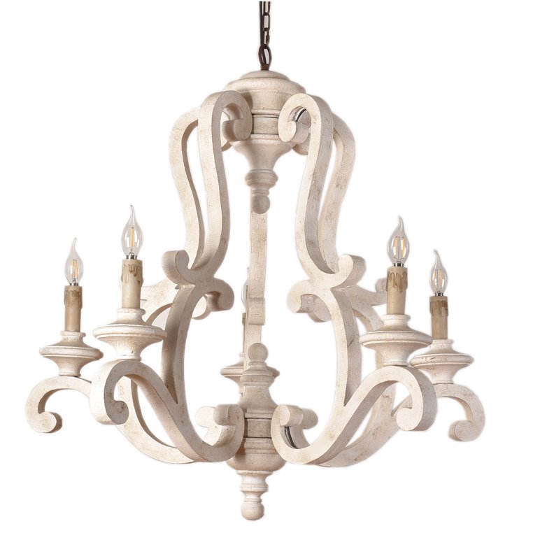 Люстра Ivory Provence Chandeliers Бежево-серый Коричневый Люстра Ivory Provence Chandeliers Бежево-серый Коричневый в Челябинске | Loft Concept