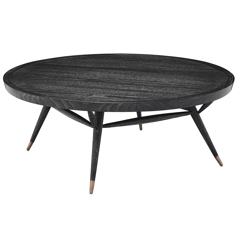 Кофейный стол Eichholtz Coffee Table Phoenix Черный Латунь Кофейный стол Eichholtz Coffee Table Phoenix Черный Латунь в Челябинске | Loft Concept