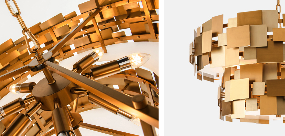 Люстра Gold Plate Chandelier 8 Люстра Gold Plate Chandelier 8 - Loft-Concept в Челябинске