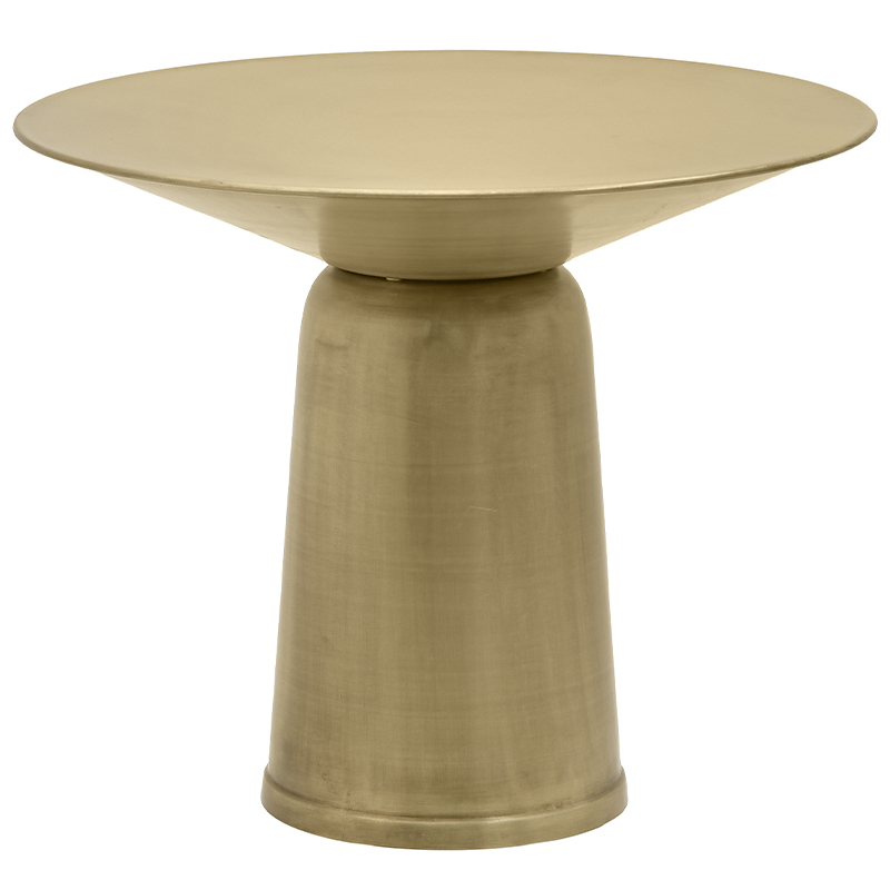 Круглый обеденный металлический стол Modern Caldron Metal Dining Table Золотой Круглый обеденный металлический стол Modern Caldron Metal Dining Table Золотой в Челябинске | Loft Concept