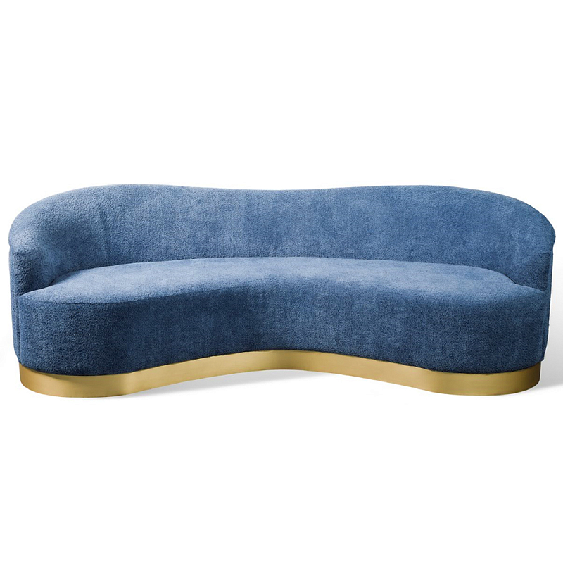 Диван Derby Sofa Синий Латунь Диван Derby Sofa Синий Латунь в Челябинске | Loft Concept