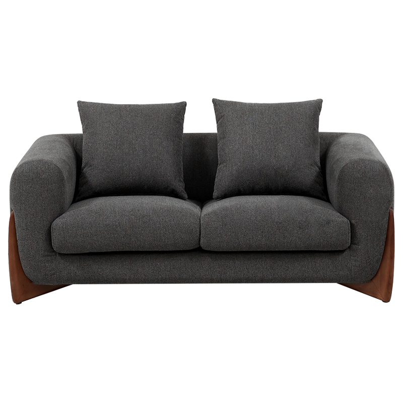 Диван Cuthbert Dark Gray Sofa Серый Коричневый Диван Cuthbert Dark Gray Sofa Серый Коричневый в Челябинске | Loft Concept