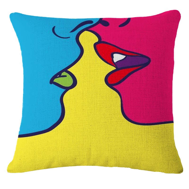 Декоративная подушка Lips and Face #9 Мульти Декоративная подушка Lips and Face #9 Мульти в Челябинске | Loft Concept