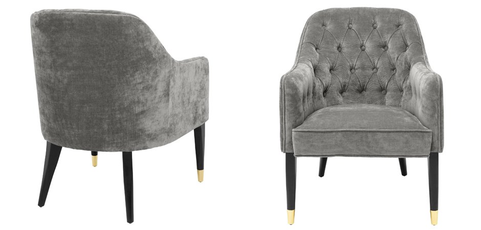 Кресло Eichholtz Chair Cyrus Grey Кресло Eichholtz Chair Cyrus Grey - Loft-Concept в Челябинске