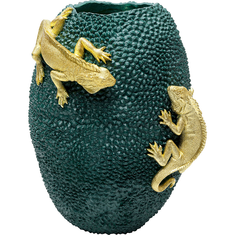 Ваза Two Lizards and green fruit Зеленый Ваза Two Lizards and green fruit Зеленый в Челябинске | Loft Concept