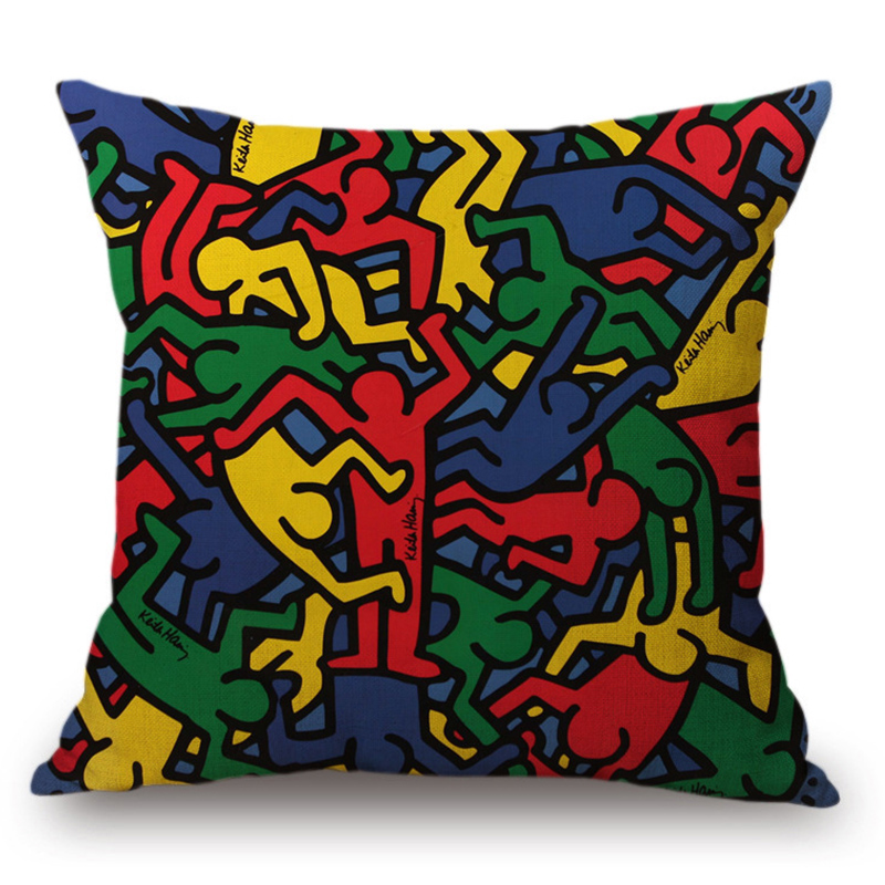 Подушка Keith Haring 16 Мульти в Челябинске | Loft Concept 