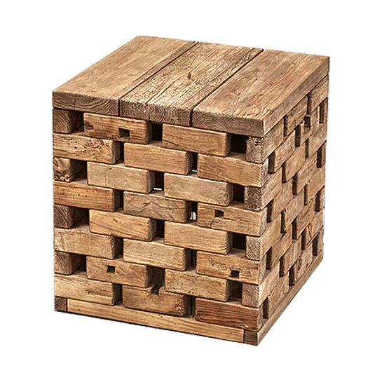Приставной стол Wicker Bricks Коричневый Приставной стол Wicker Bricks Коричневый в Челябинске | Loft Concept